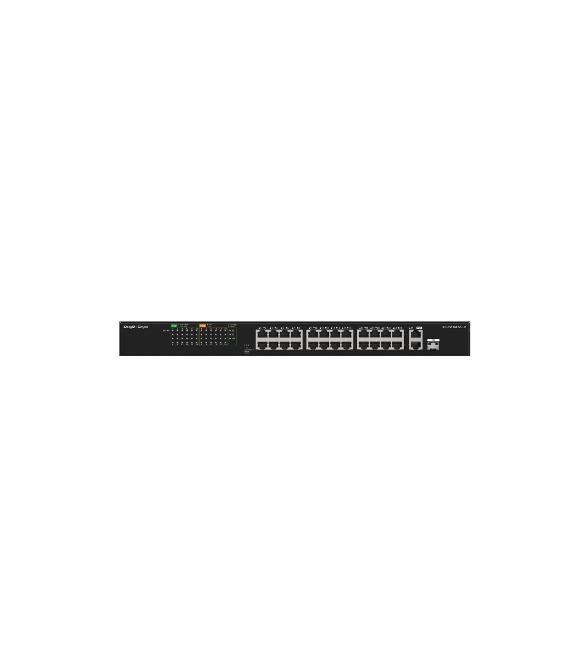 SWITCH RUIJIE UNMANAGED 24 RJ45 POE 1 SFP COMBO