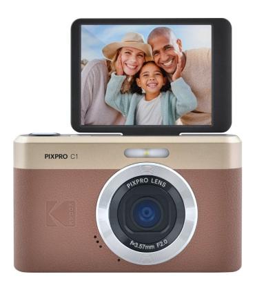 Cmara Digital Kodak Pixpro C1/ 13MP/ Zoom ptico 4x/ Marrn