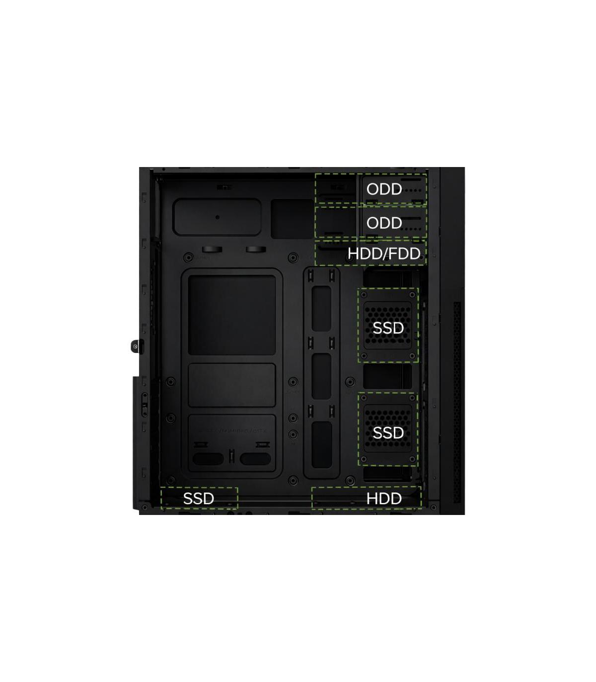 Coolbox CAJA ATX A780 USB-C 3.2 GEN1 F.500W 80+BR