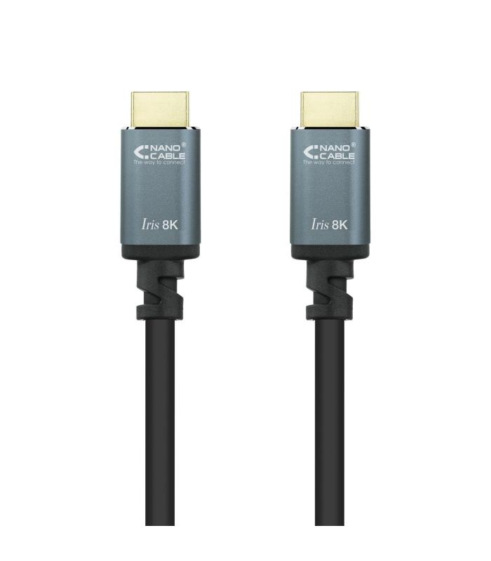 Nanocable - Cable HDMI 2.1 IRIS 8K A M-A M Negro - 1.5 M