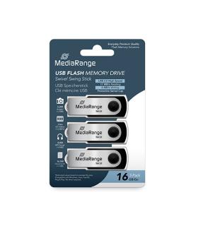 PENDRIVE 16GB USB 2.0 MEDIARANGE 3 PACK