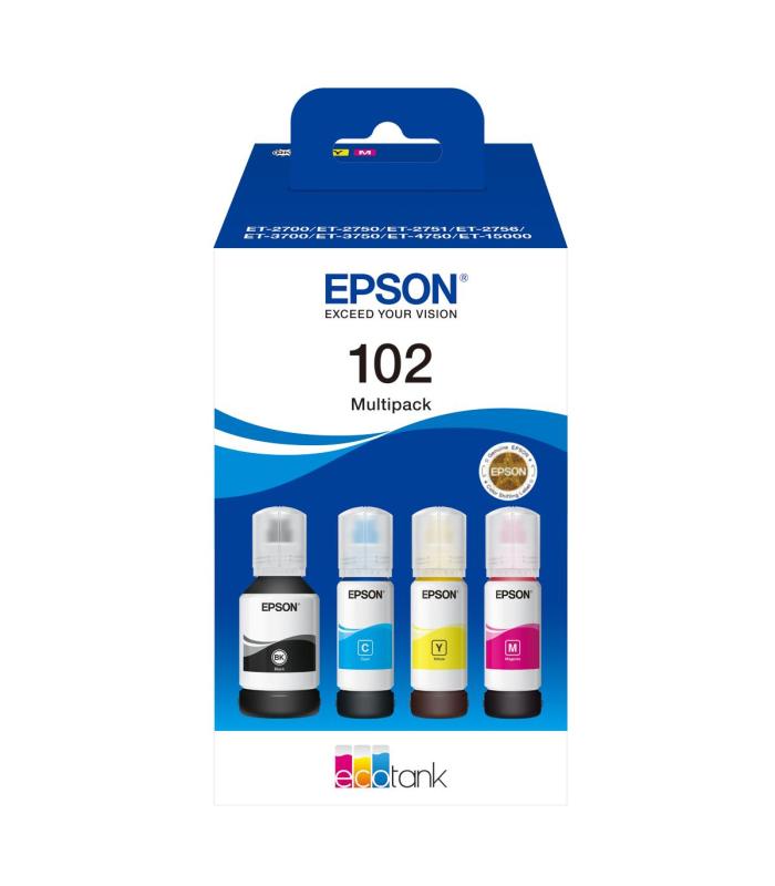 Epson Botellas Multipack Ecotank 102 4 Colores
