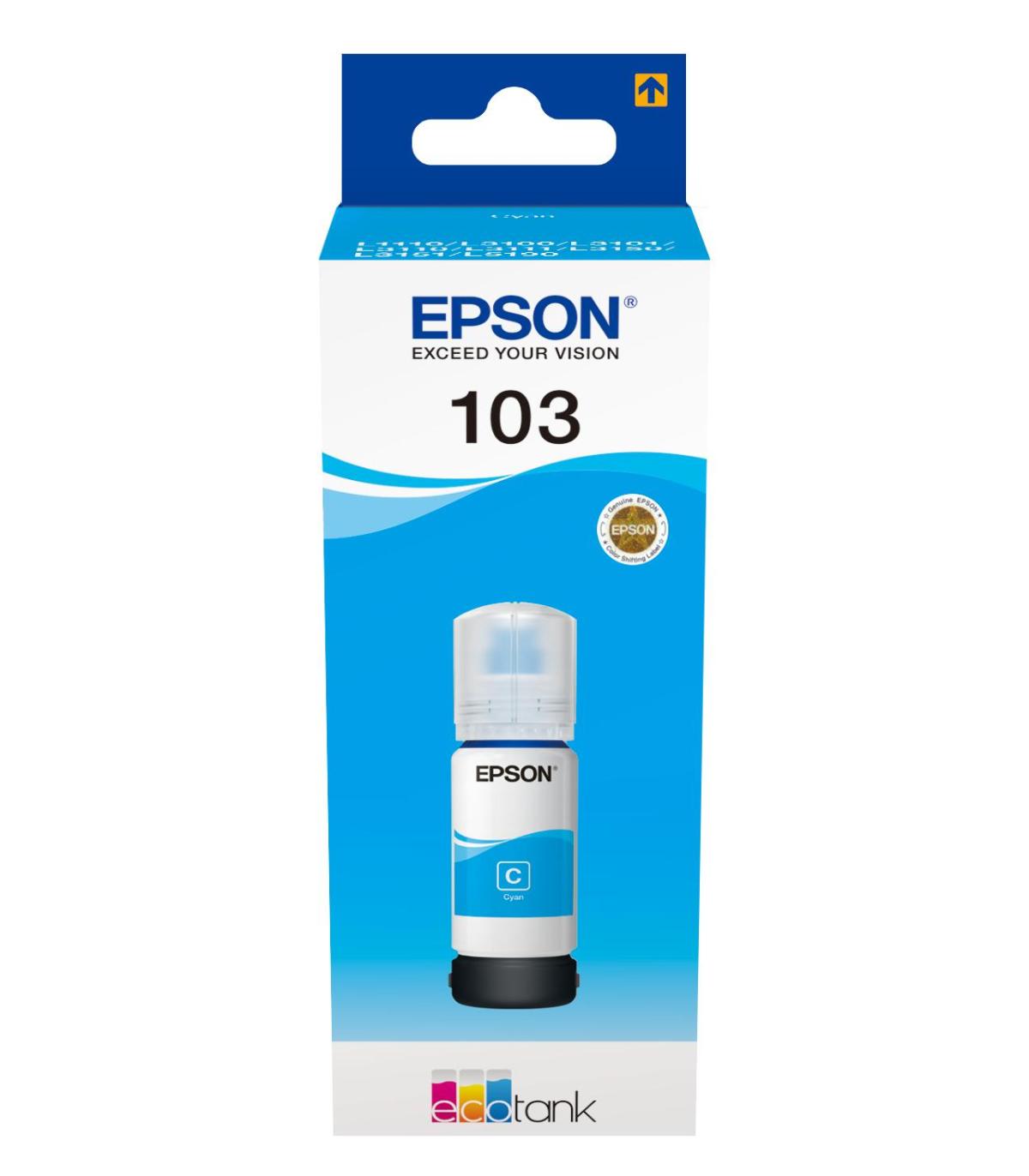 Epson Botella Tinta Ecotank 103 Cyan