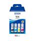 Epson Botellas Multipack Ecotank 104 4 Colores