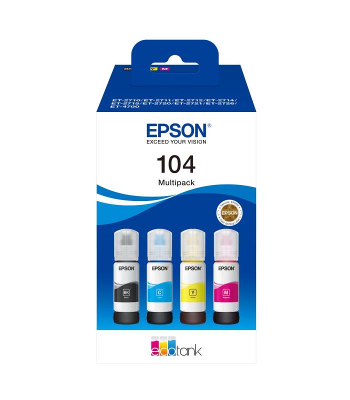 Epson Botellas Multipack Ecotank 104 4 Colores