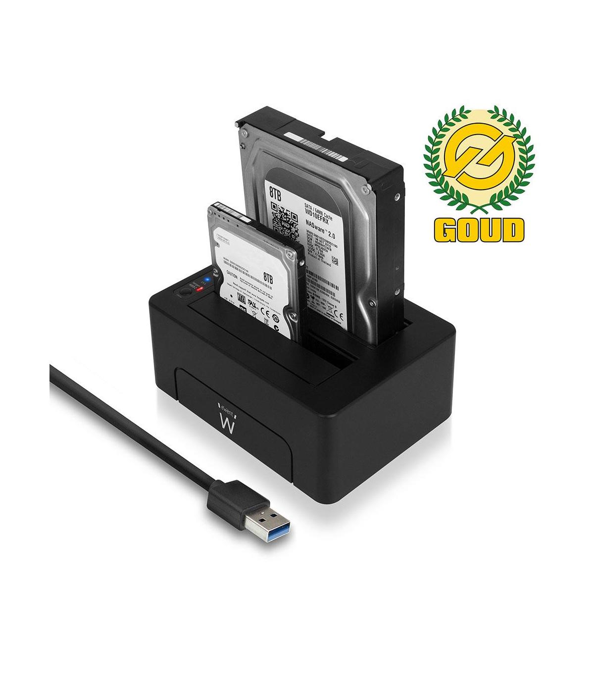 Ewent EW7014 Dock Station Dual 2.5"-3.5" USB 3.1