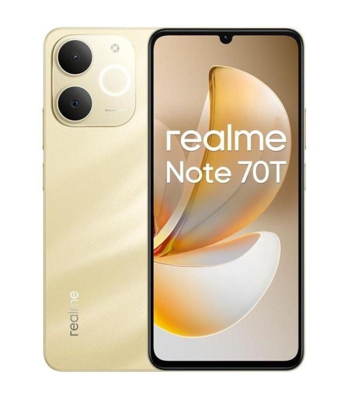 Smartphone Realme Note 70T 4GB/ 128GB/ 6.74\'/ Dorado Playa