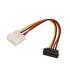 CABLE AISENS SATA ALIMENTACION ACODADO MOLEX 4PIN M-SATA H 16CM