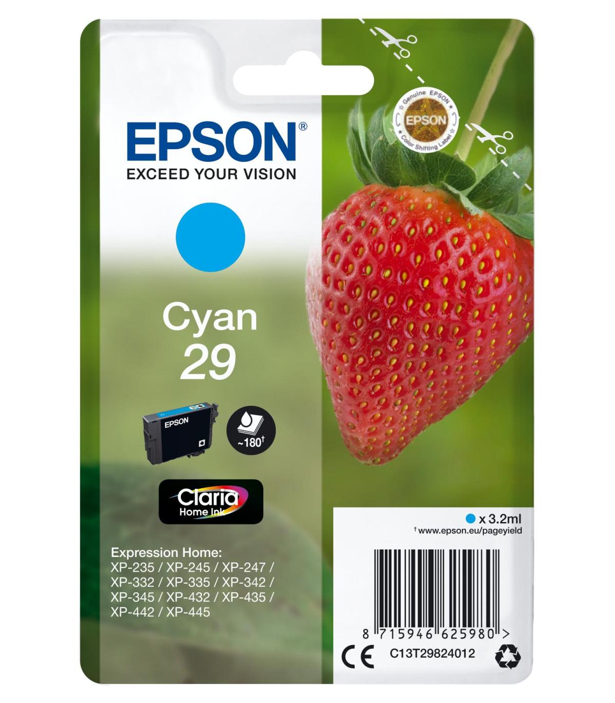 Epson Cartucho T2982 Cyan