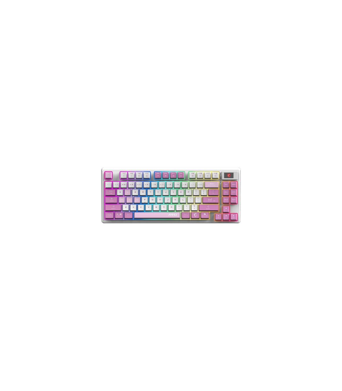 TECLADO MSI FORGE GK600 TKL W VIOLET ES
