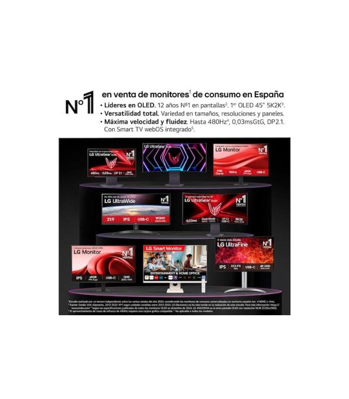 MONITOR LG 27U731SA-W - MONITOR MYVIEW 27", PANEL IPS, (3840 X 2160), 60HZ, 5MS (GTG), WEBOS 24, DCI-P3 90%, AJUSTE EN INCLINAC