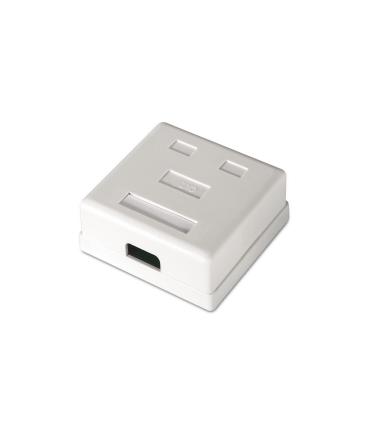 ROSETA DE SUPERFICIE AISENS RJ45 CAT.6 UTP 2 TOMAS BLANCO