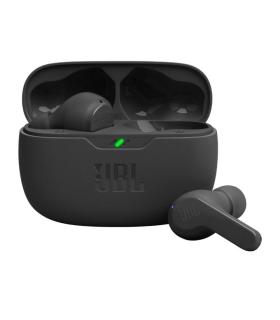 Auriculares Bluetooth JBL Wave Beam Con Estuche De Carga  Autonoma 8h  Negros