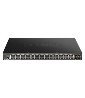 Switch Gestionable D-Link Smart DGS-1250-52XMP 52 Puertos  RJ-45 10 100 1000 PoE  SFP