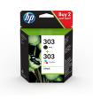 HP Paquete De 2 Cartuchos De Tinta Original 303 Negro/tricolor
