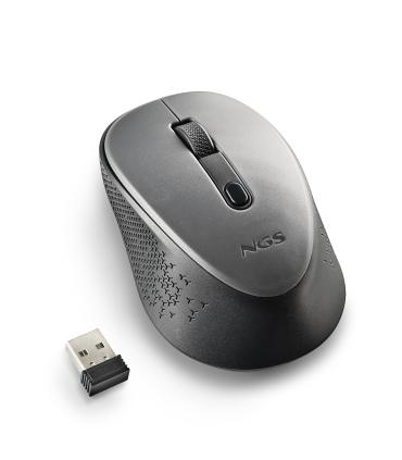 Ratn Inalmbrico NGS Dew Gray  Hasta 1600 DPI  Gris