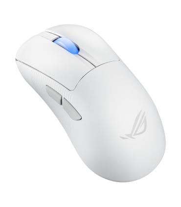 ASUS ROG Keris II Ace Wireless AimPoint White Ratn Mano Derecha RF Wireless + Bluetooth + USB Type-A Ptico 42000 DPI