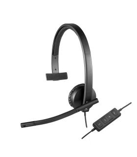 Auricular Logitech H570E  Con Micrfono  USB  Negro