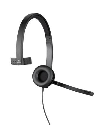 Auricular Logitech H570E  Con Micrfono  USB  Negro