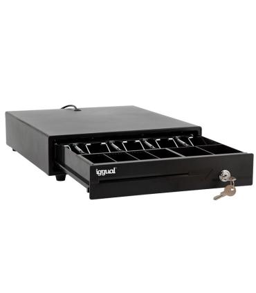 Iggual Cajn Portamonedas IRON-10 38cm 4+6 Negro