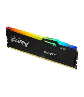 Memoria RAM Kingston FURY Beast RGB 16GB  DDR5  6000MHz  1.4V  CL30  DIMM
