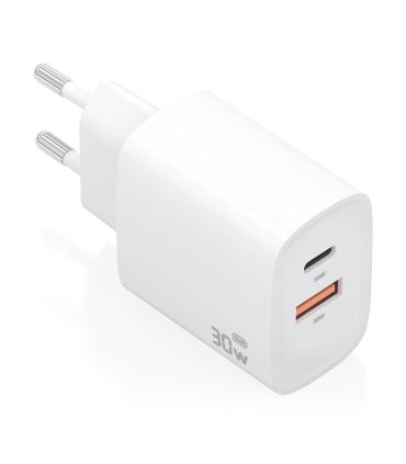 CARGADOR DE PARED GAN AISENS A110-0952  1XUSB TIPO-C  1XUSB 30W  BLANCO