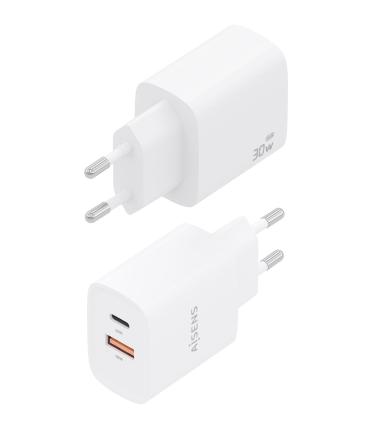 CARGADOR DE PARED GAN AISENS A110-0952  1XUSB TIPO-C  1XUSB 30W  BLANCO