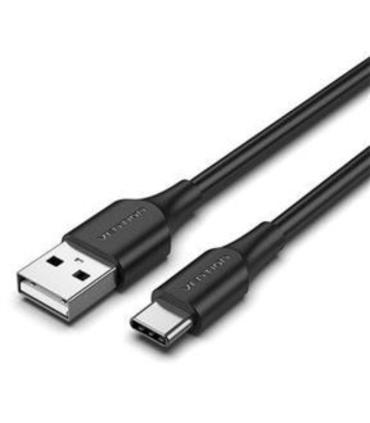 Cable USB 2.0 Tipo-C Vention CTHBH/ USB Tipo-C Macho - USB Macho/ 480Mbps/ 2m/ Negro