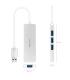 Nanocable Hub USB 3.0 4 X USB 3.0 10cm. Gris