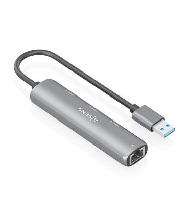 Aisens USB-A 3.0 Dock A RJ45 Hub 3xUSB-C 15cm