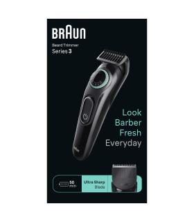 Afeitadora Braun BeardTrimmer Series 3 BT3411  Con Batera  2 Accesorios