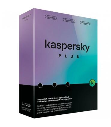 Antivirus Kaspersky Plus/ 3 Dispositivos/ 1 Ao