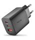 CARGADOR NGS DE PARED ULTRARRAPIDO DE 65W CON 3 PUERTOS 2USB-C + USB-A