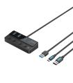 Hub USB 3.0 Vention CHWBF/ 4xUSB/ 1xUSB Tipo-C PD/ Incluye Cable Carga USB Macho - USB Tipo-C Macho