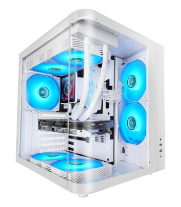 Caja Gaming Semitorre Mars Gaming MC-CURV  Blanca