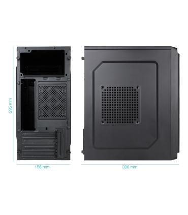 TooQ Caja Minitorre Micro-ATX DODEKA ULTRA Negra