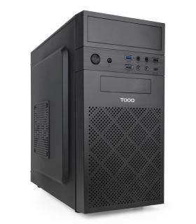 TooQ Caja Minitorre Micro-ATX ISOBOX ULTRA, Negra