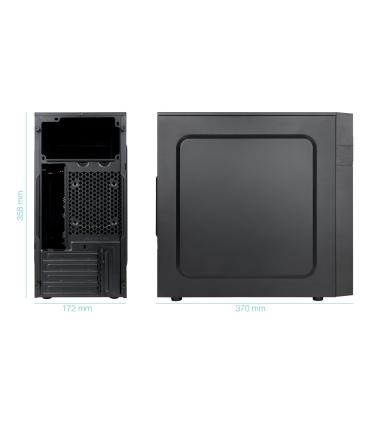 TooQ Caja Minitorre Micro-ATX ISOBOX ULTRA, Negra