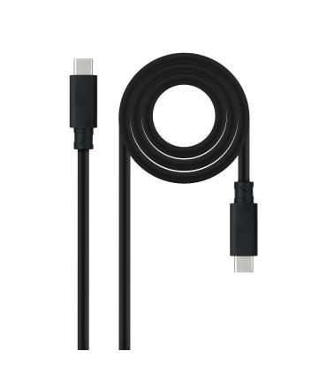 CABLE USB 3.1 GEN2 5A USB-C M-USB-C M NEGRO 1.5 M