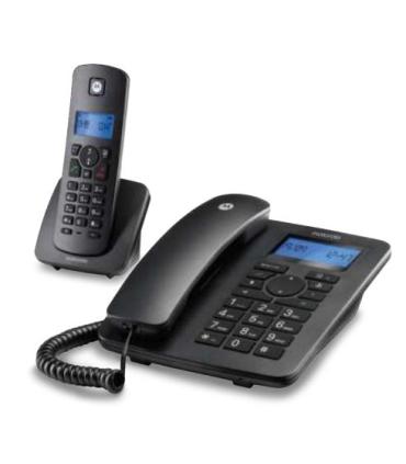 MOTOROLA C4201 Telefono Combo Fijo + DECT Negro