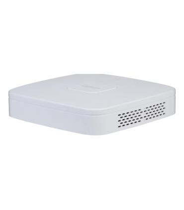 (DHI-NVR2104-P-4KS3) DAHUA GRABADOR IP 4 CANALES POE 1HDD 4K CON INTELIGENCIA ARTIFICAL SMART 1U LITE BLANCO