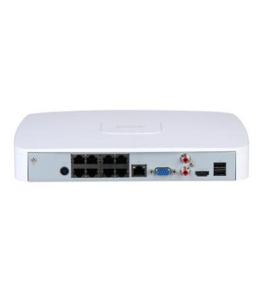 (DHI-NVR2108-8P-4KS3) DAHUA GRABADOR IP 8 CANALES POE 1HDD 4K CON INTELIGENCIA ARTIFICAL SMART 1U LITE BLANCO