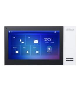 (DHI-VTH2421FW-P) DAHUA MONITOR INTERIOR 7" DE SUPERFICIE PARA VIDEOPORTERO IP POE SD 6E 1S ALARMA BLANCO