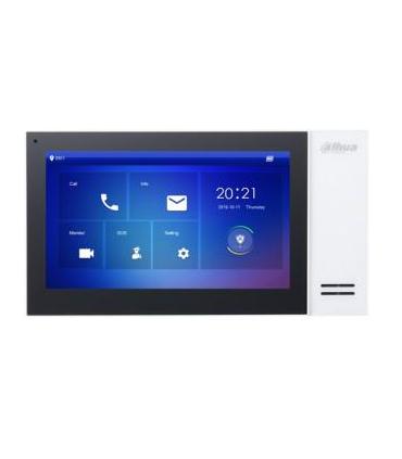 (DHI-VTH2421FW-P) DAHUA MONITOR INTERIOR 7" DE SUPERFICIE PARA VIDEOPORTERO IP POE SD 6E 1S ALARMA BLANCO