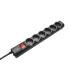 Regleta Con Interruptor Trust 21059  6 Tomas De Corriente  Cable 1.8m  Negra