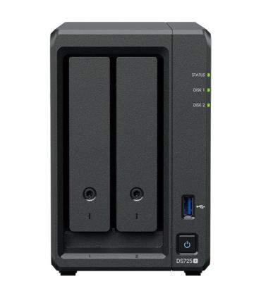 NAS Synology Diskstation DS725+/ 2 Bahas 3.5\'- 2.5\'/ 8GB DDR4/ Formato Torre