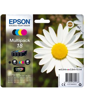 PACK DE CARTUCHOS 4 COLORES (CMYK) EPSON 18