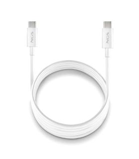 NGS CABLE CARGA RAPIDA USB-C A USB-C 1M BLANCO