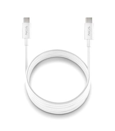NGS CABLE CARGA RAPIDA USB-C A USB-C 1M BLANCO