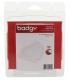 PACK 100 TARTEJAS PVC BADGY CBGC0030W